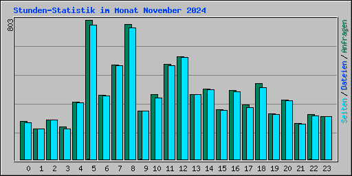 Stunden-Statistik im Monat November 2024