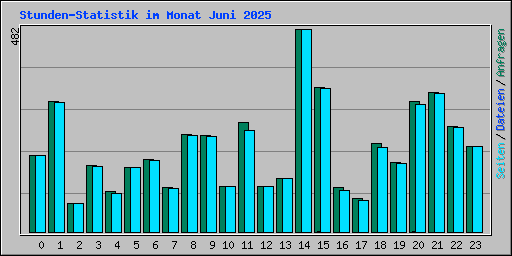Stunden-Statistik im Monat Juni 2025